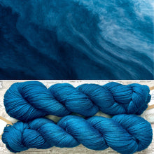 Load image into Gallery viewer, Dark Teal, merino nylon sock yarn