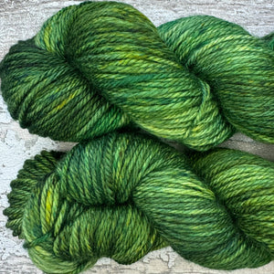 Mossy Frog Aran, soft superwash merino yarn