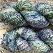 Load image into Gallery viewer, View of the Campsies, merino mermaid sparkle sock yarn