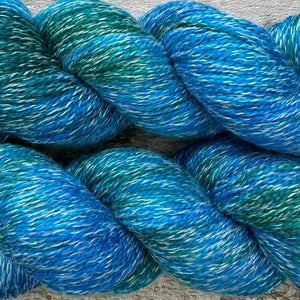 Peacock, merino pima cotton 4ply yarn