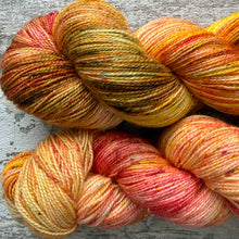 Load image into Gallery viewer, Sunset with Friends, merino nylon sock yarn