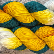 Load image into Gallery viewer, (April) European Bee Eater, merino nylon sock yarn