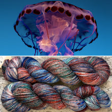 Load image into Gallery viewer, Jellyfish, merino nylon sock yarn