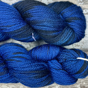 Blue Mantle Aran, soft superwash merino yarn