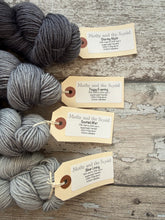 Load image into Gallery viewer, SALE Grey Fade DK, merino nylon yarn