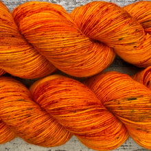 Load image into Gallery viewer, Orange Sorbet, merino nylon sock yarn