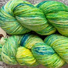 Load image into Gallery viewer, Not Everything has to be Grey, merino mermaid sparkle sock yarn