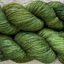 Load image into Gallery viewer, Mossy Frog Sparkle, merino nylon sock yarn