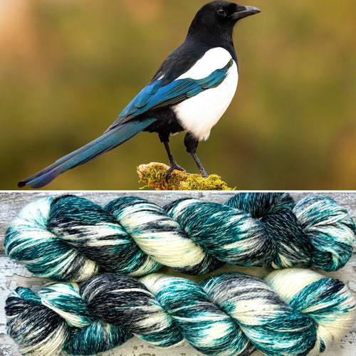 Magpie, merino pima cotton 4ply yarn
