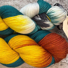 Load image into Gallery viewer, (April) European Bee Eater, merino nylon sock yarn