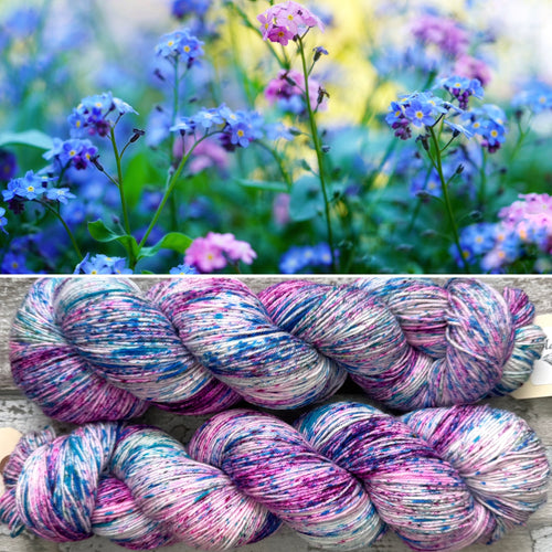 Sunshine & Flowers, merino nylon sock yarn