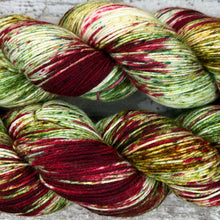 Load image into Gallery viewer, Poinsettia, merino nylon sock yarn