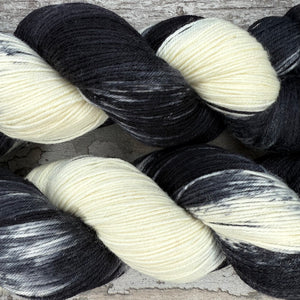 Tuxedo Cat DK, merino nylon yarn