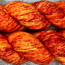 Load image into Gallery viewer, Orange Sorbet Aran, superwash merino yarn