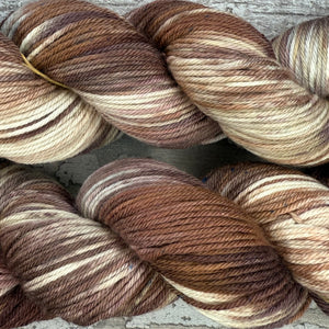 Brown Tabby Cat DK, merino nylon yarn