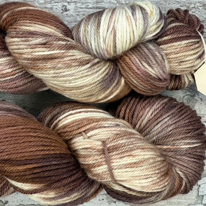 Brown Tabby Cat DK, merino nylon yarn