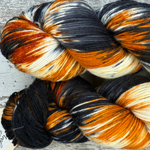 Calico Cat, merino nylon sock yarn