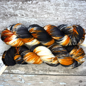 Calico Cat, merino nylon sock yarn