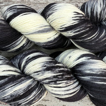 Load image into Gallery viewer, Silver Bengal Cat, merino nylon sock yarn