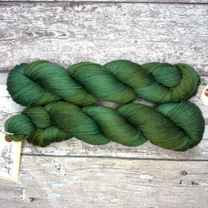 Avocado, merino nylon sock yarn