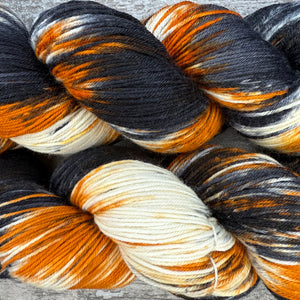 Calico Cat, merino nylon sock yarn