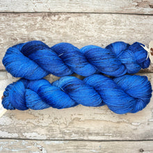 Load image into Gallery viewer, Asian Fairy-Bluebird, merino nylon sock yarn