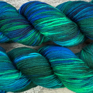 Peacock DK, merino nylon yarn