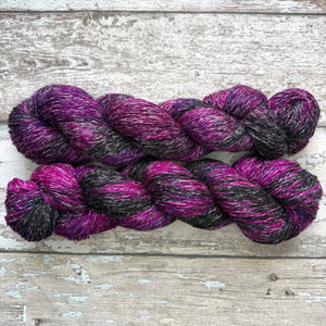 Black Tulip, merino pima cotton 4ply yarn