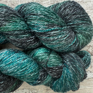 Teal Ocean, merino pima cotton 4ply yarn