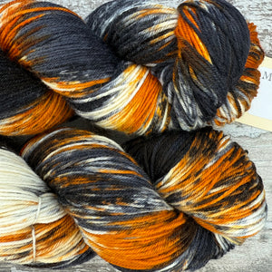 Calico Cat, merino nylon sock yarn