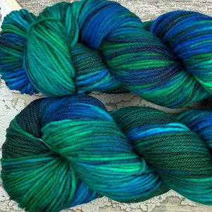 Peacock DK, merino nylon yarn