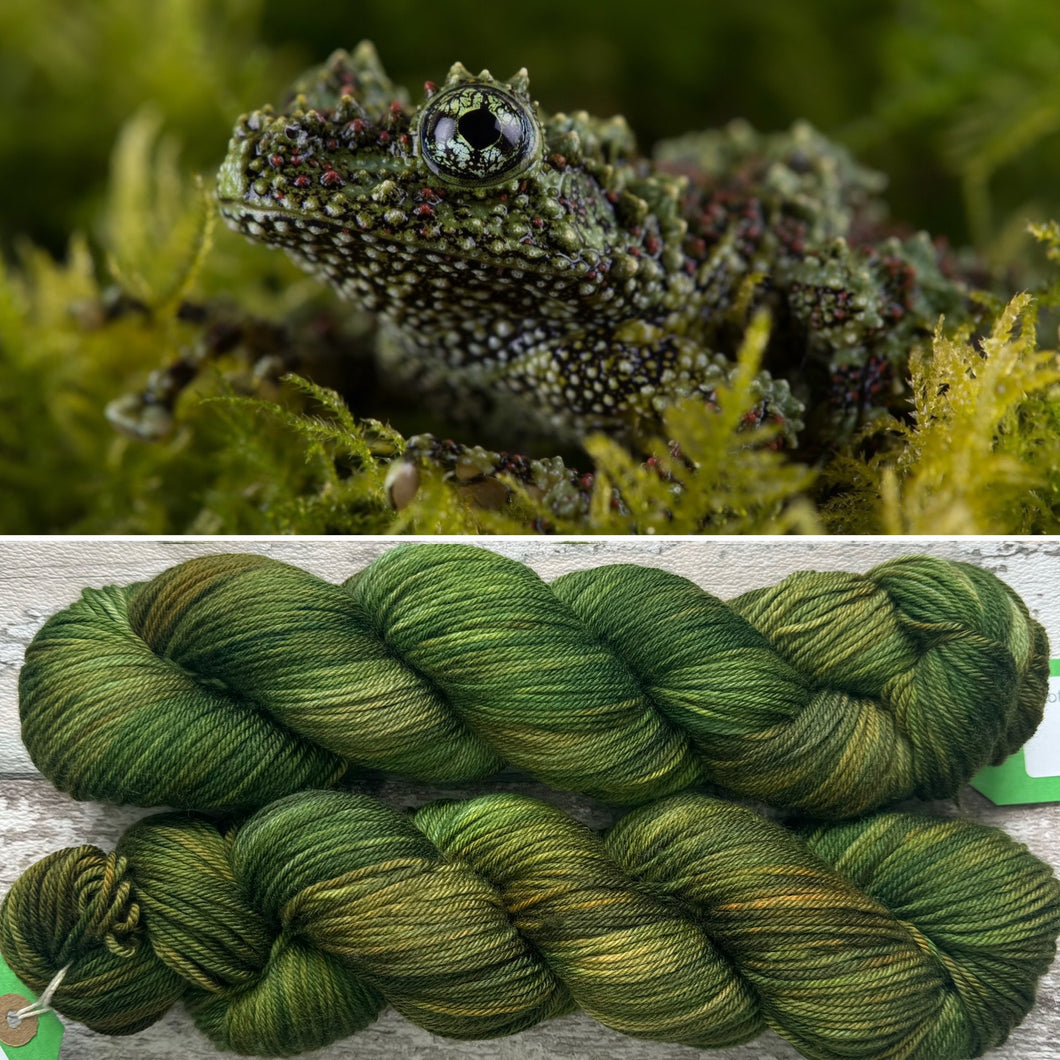 Mossy Frog DK, merino nylon yarn