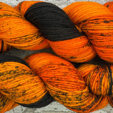 Load image into Gallery viewer, Orange Variatus Platy Fish, merino nylon sock yarn