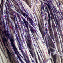 Load image into Gallery viewer, Crocuses in the Snow Mermaid Sparkle DK, merino nylon yarn