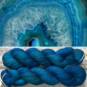 Geode, merino nylon sock yarn