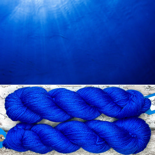 Deep Blue Sea Aran, soft superwash merino yarn