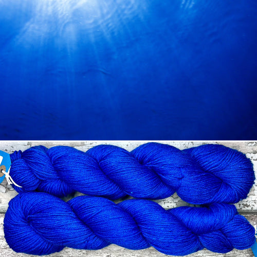 Deep Blue Sea DK, hand-dyed merino nylon yarn