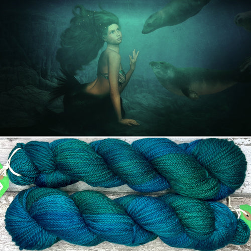 Secrets of the Sea Aran, soft superwash merino yarn