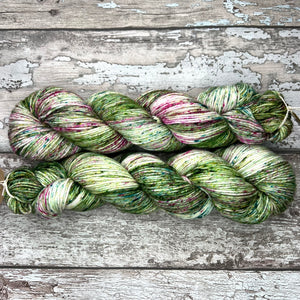 A Winter Rose, merino nylon sock yarn