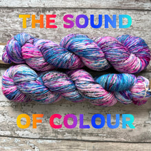 Load image into Gallery viewer, The Sound of Colour, merino nylon sock yarn