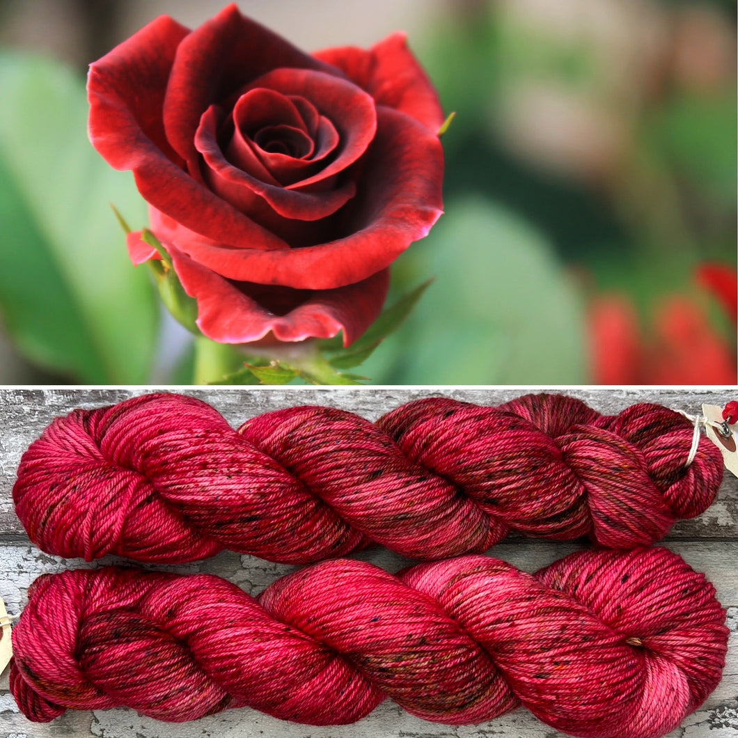 Red Rose DK, merino nylon yarn