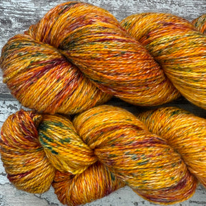 Fall Leaves, merino pima cotton 4ply yarn