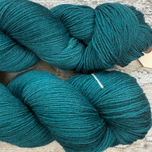 Load image into Gallery viewer, Simply Teal, merino nylon sock yarn