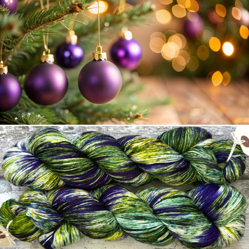 Seasonal Cheer, merino nylon sock yarn
