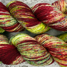 Load image into Gallery viewer, Poinsettia, merino nylon sock yarn