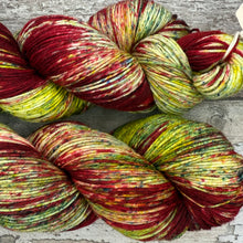 Load image into Gallery viewer, Poinsettia, merino nylon sock yarn
