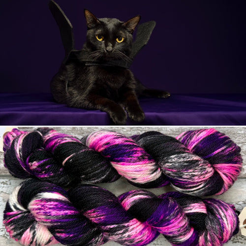 Childless Cat Lady Aran, superwash merino yarn