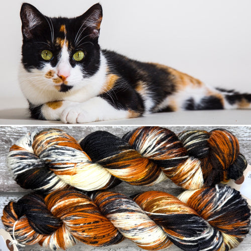 Calico Cat DK, merino nylon yarn