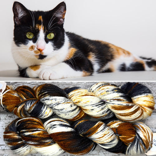 Calico Cat Aran, soft 100% merino yarn