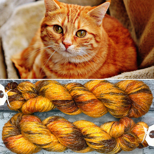 Ginger Cat, merino pima cotton yarn